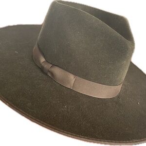 Lack of Color Dark Green Wool Hat